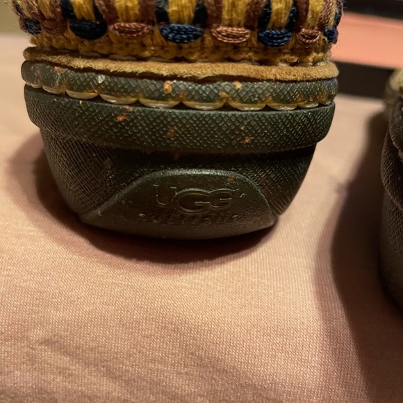 Tan Suede Ugg Slide In Clogs - Picture 4 of 5